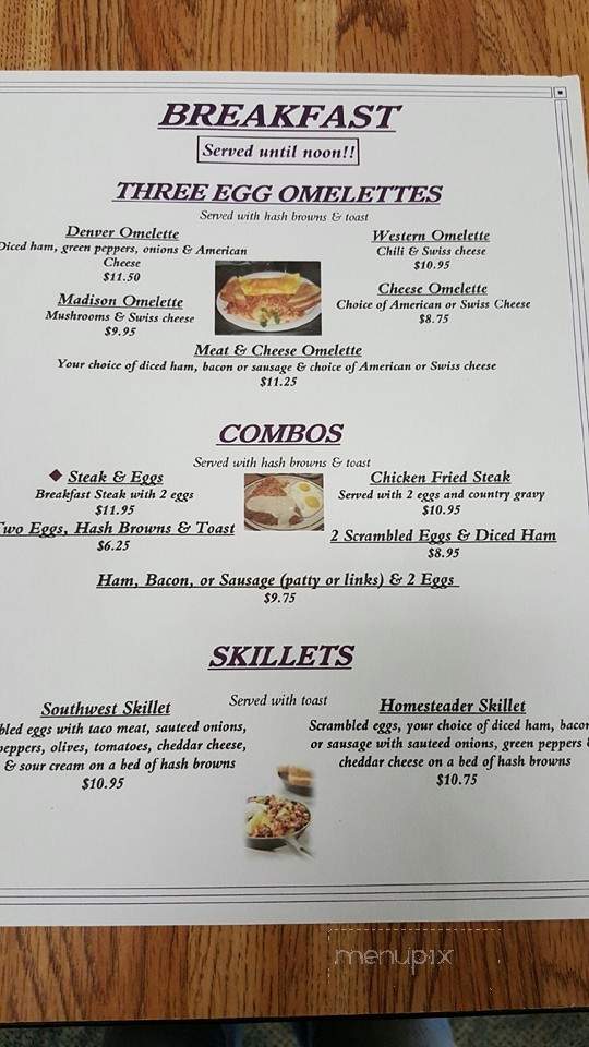 Ennis Cafe - Ennis, MT menu_pic