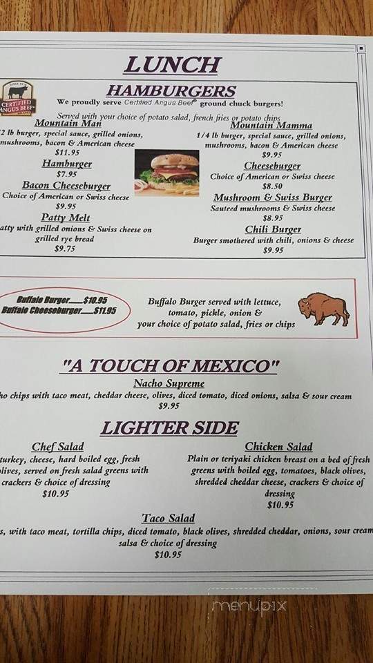 Ennis Cafe - Ennis, MT menu_pic