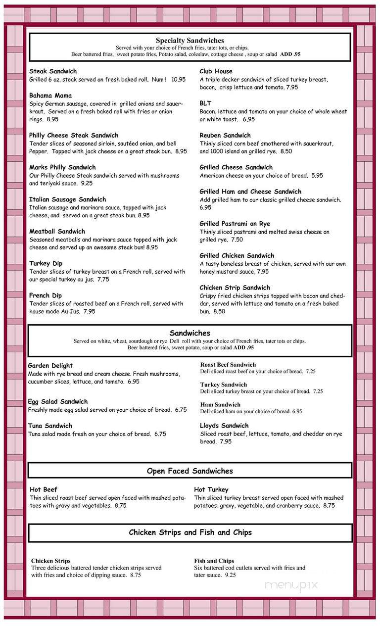 Stevi Cafe - Stevensville, MT menu_pic