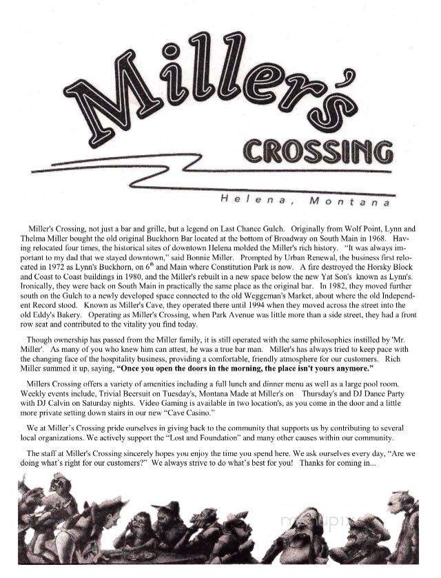 Miller's Crossing - Helena, MT