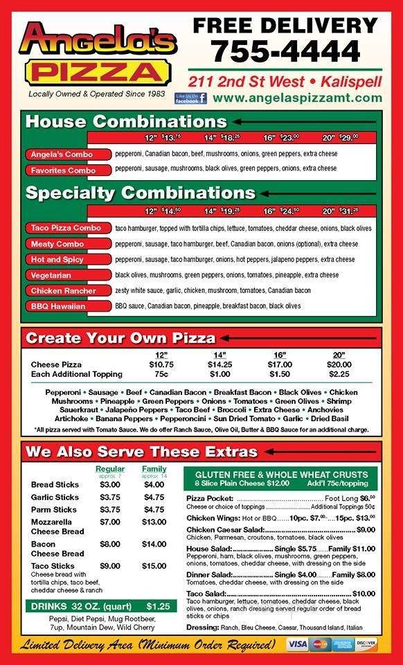 Angela's Pizza - Kalispell, MT menu_pic