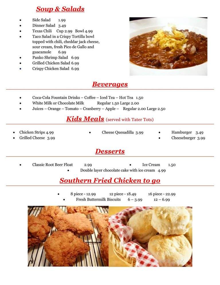 B & J Family Restaurants - Syracuse, NE menu_pic