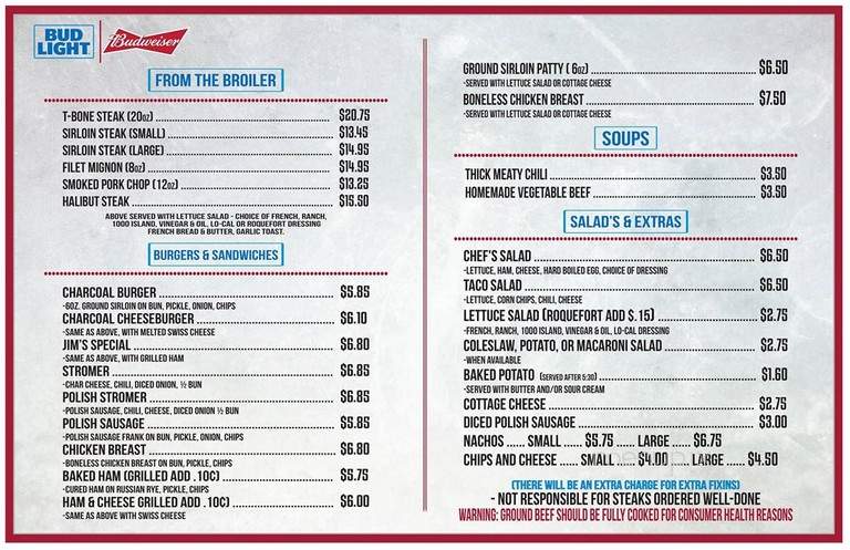 Barrell Bar Lounge - Hastings, NE menu_pic