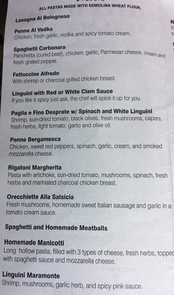 Bella Italia - Cozad, NE menu_pic