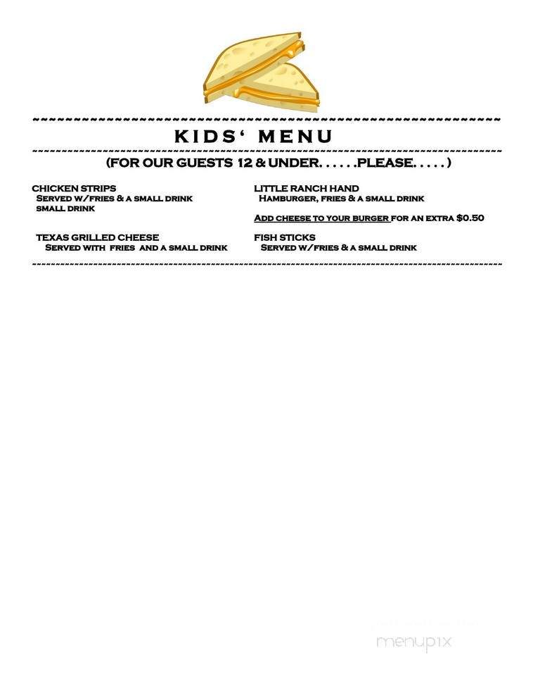 Blair Marina - Blair, NE menu_pic