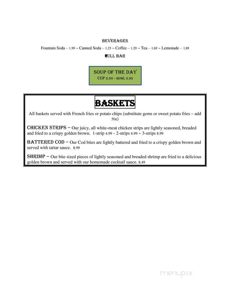 Iron Horse Food & Spirits - Hooper, NE menu_pic