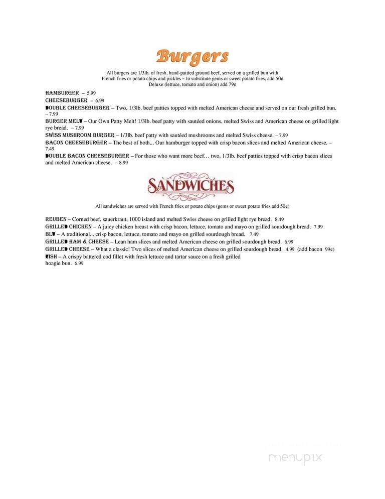 Iron Horse Food & Spirits - Hooper, NE menu_pic