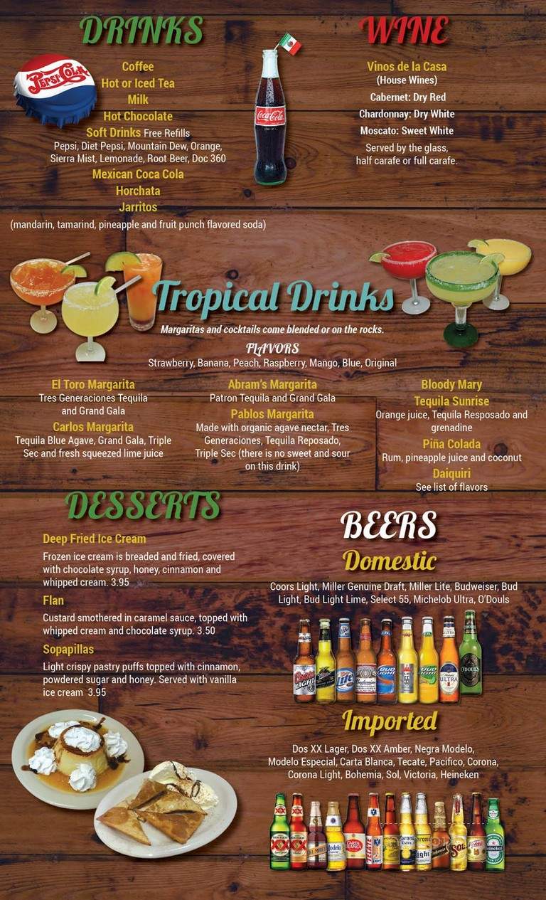 El Toro Mexican Restaurant - Lincoln, NE menu_pic