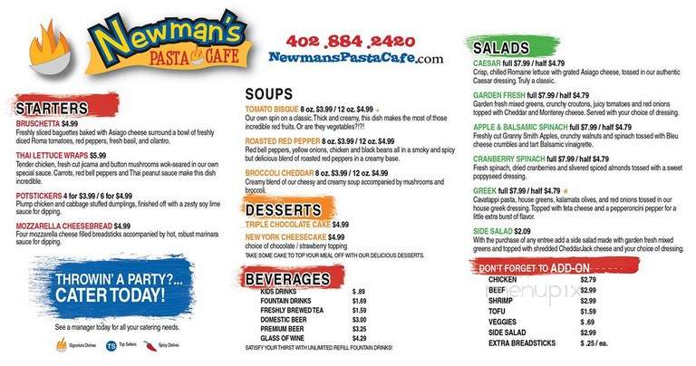 Newmans Pasta Cafe - Omaha, NE