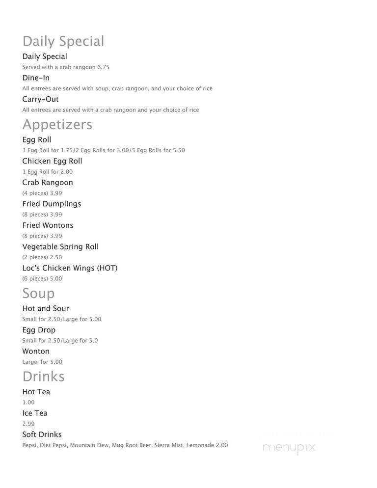 Three Happiness Express - Omaha, NE menu_pic