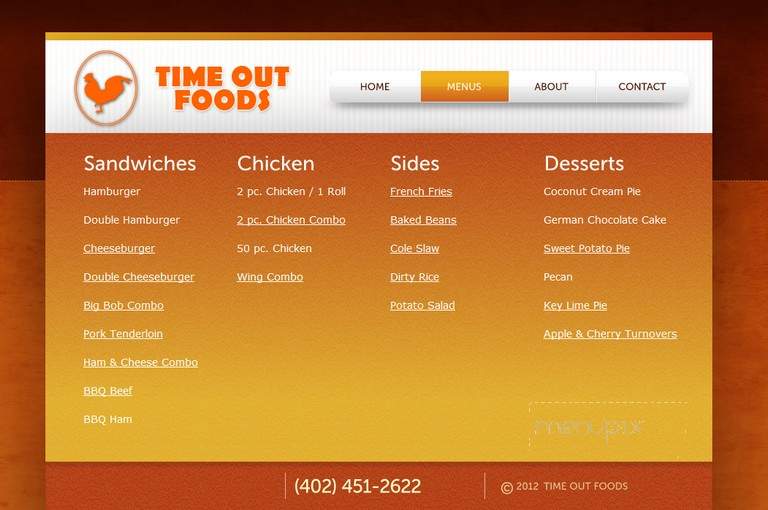 Time Out Foods - Omaha, NE menu_pic