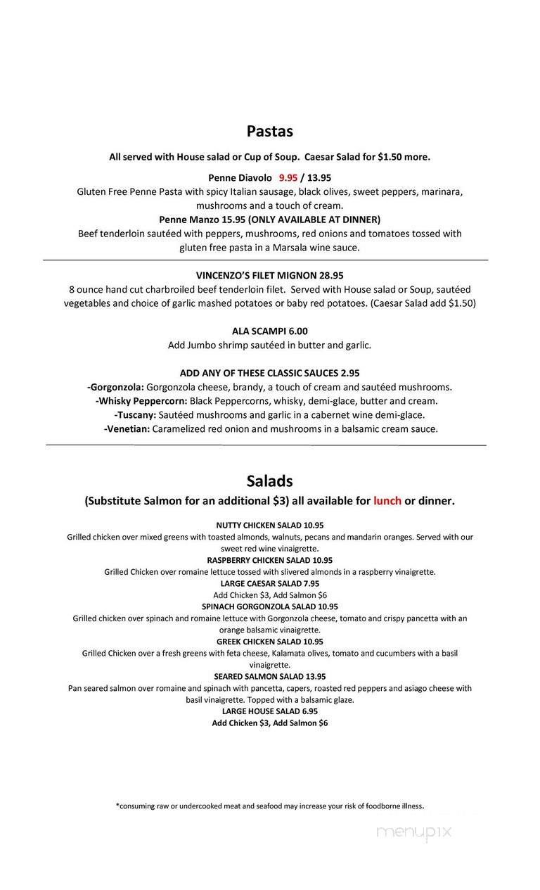 Vincenzo's Midtown Ristorante - Omaha, NE menu_pic