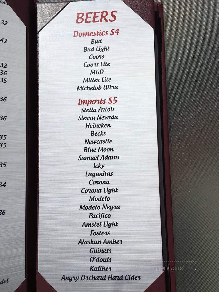 Simon's Cafe & Lounge - Reno, NV menu_pic