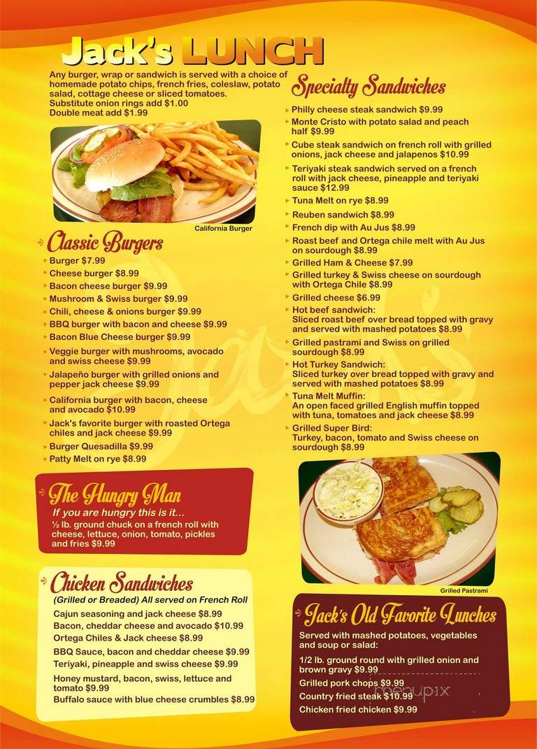 Jack's Cafe - Sparks, NV menu_pic