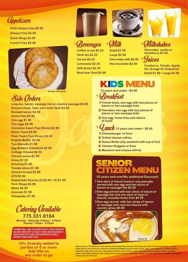 Jack's Cafe - Sparks, NV menu_pic