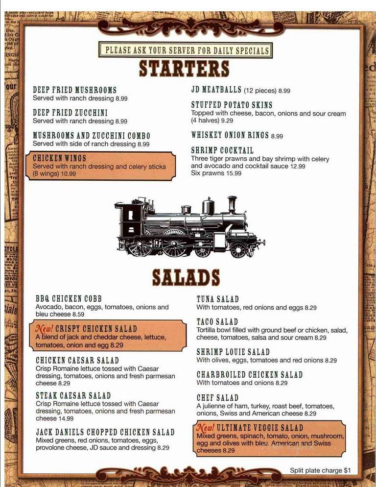 Depot Diner - Fallon, NV menu_pic