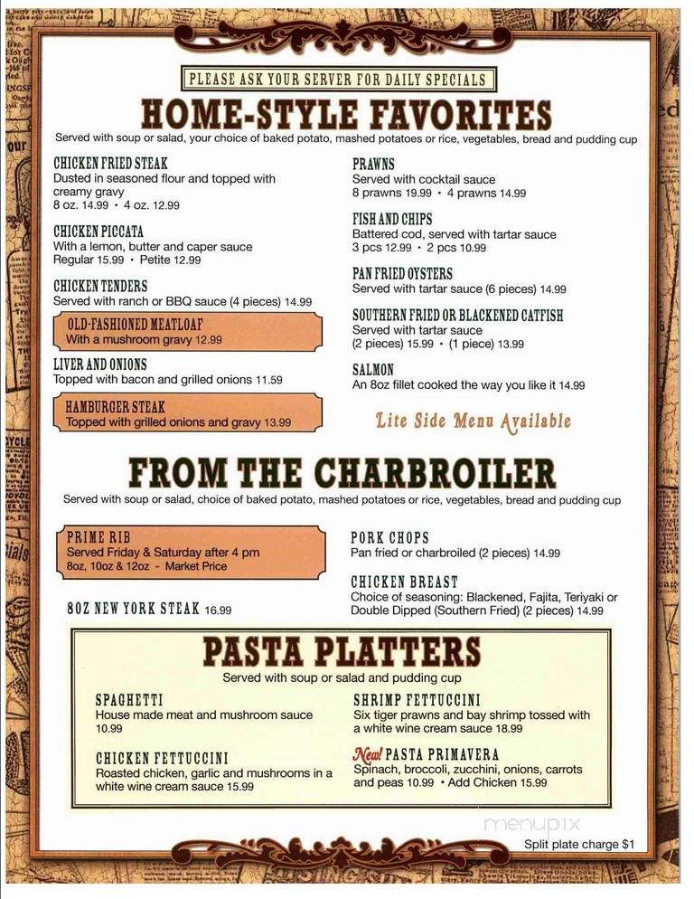 Depot Diner - Fallon, NV menu_pic