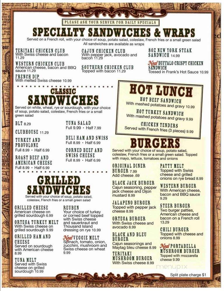 Depot Diner - Fallon, NV menu_pic