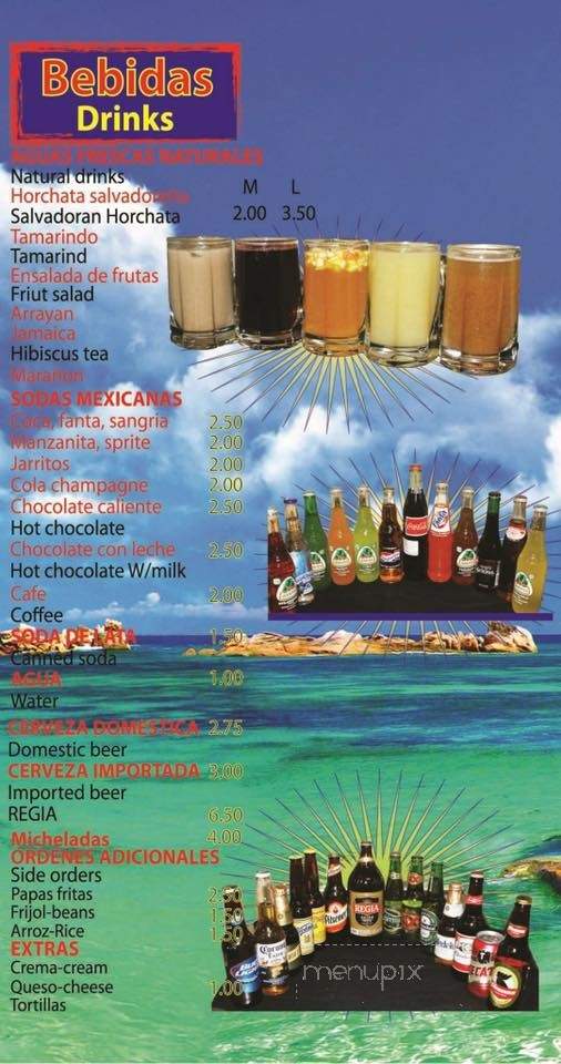 San Salvador Restaurant - Las Vegas, NV menu_pic