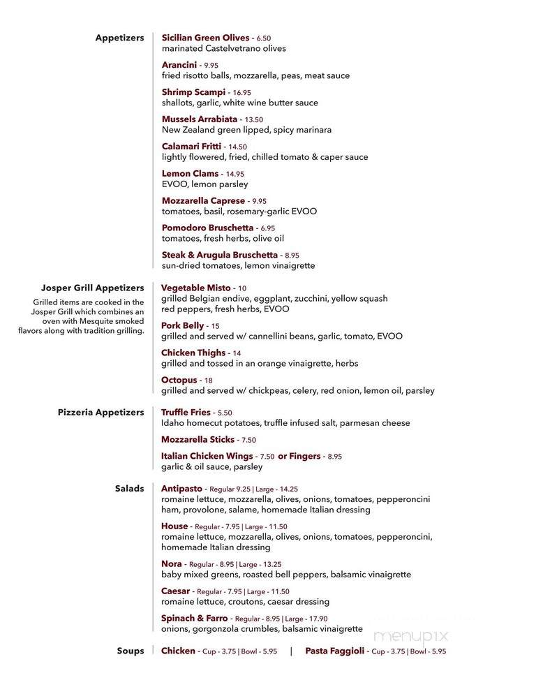 Nora's Cuisine - Las Vegas, NV menu_pic