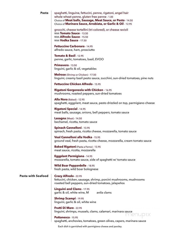 Nora's Cuisine - Las Vegas, NV menu_pic