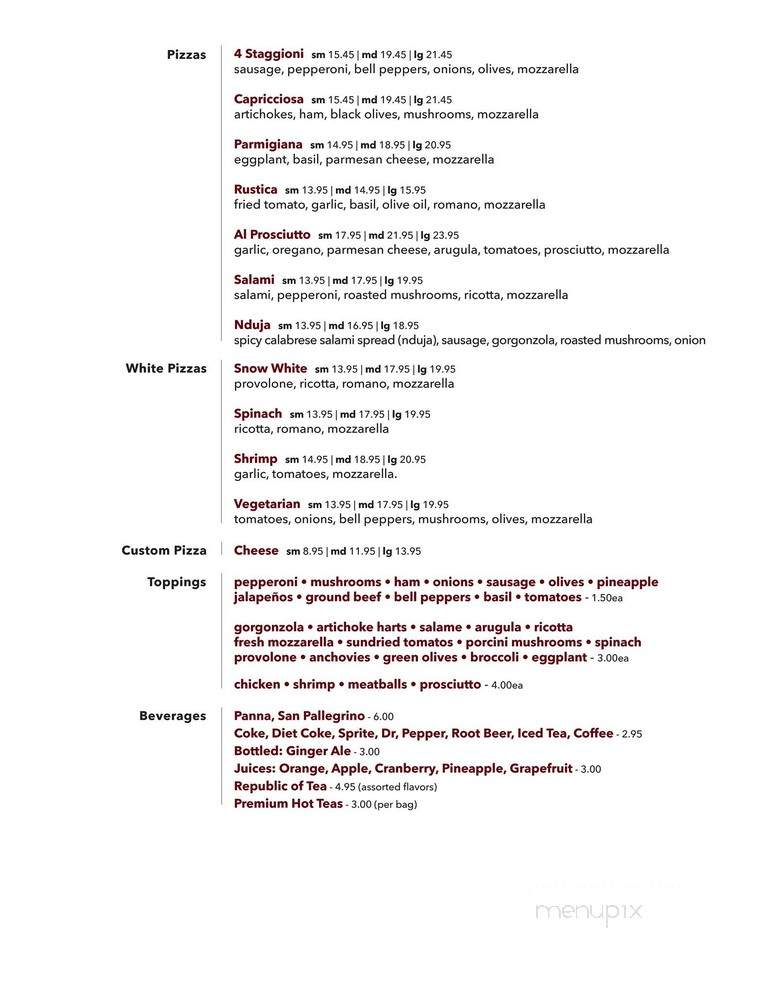 Nora's Cuisine - Las Vegas, NV menu_pic
