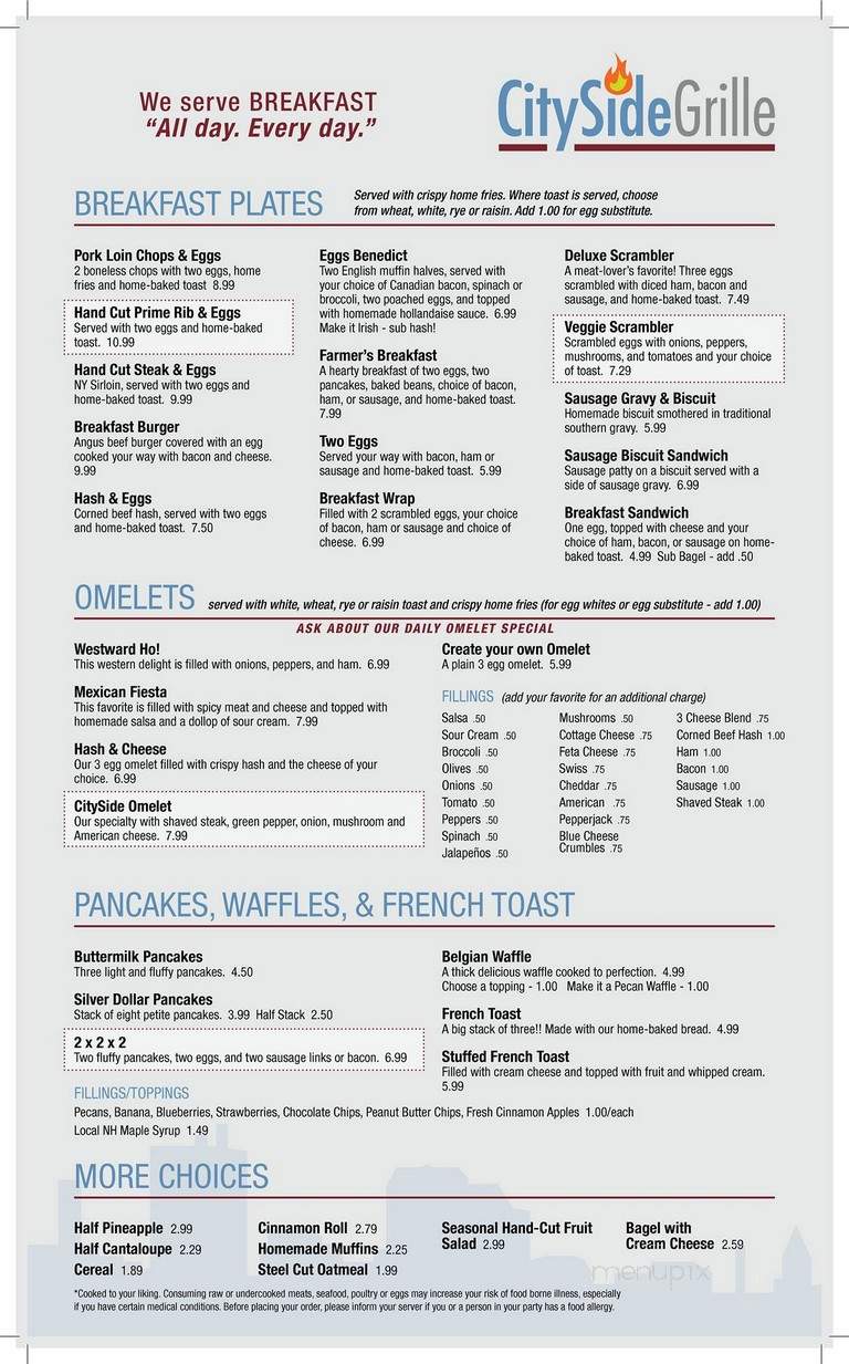 Cityside Restaurant - Concord, NH menu_pic