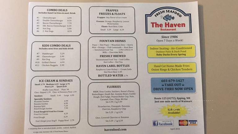 Haven Restaurant - Epping, NH