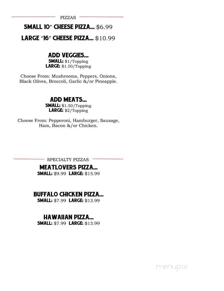 Stacey Jane's Restaurant - Hampton, NH menu_pic