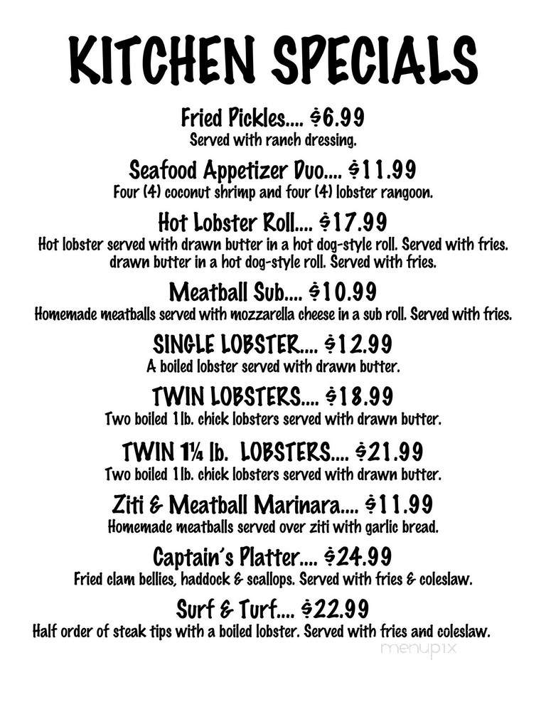Stacey Jane's Restaurant - Hampton, NH menu_pic