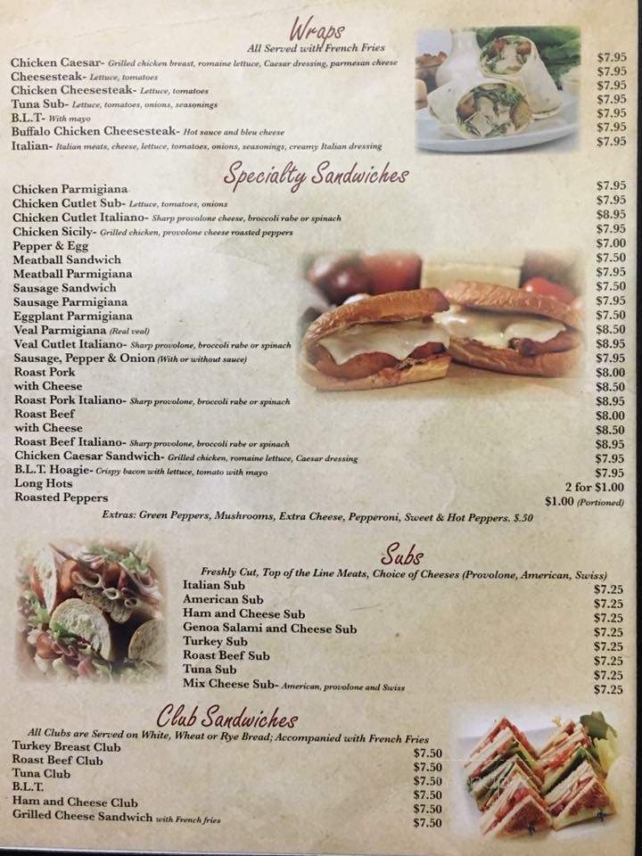 Picasso's Pizzeria & Restaurant - Mantua, NJ menu_pic