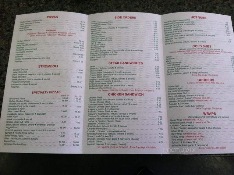 Sal's Pizza & Restaurant - Elmer, NJ menu_pic