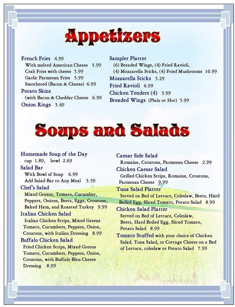 Kountry Kitchen Restaurant - Pittsgrove, NJ menu_pic