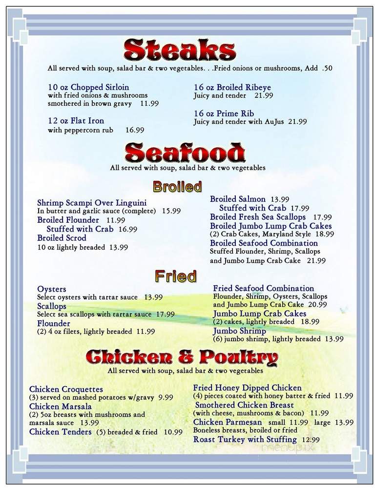 Kountry Kitchen Restaurant - Pittsgrove, NJ menu_pic