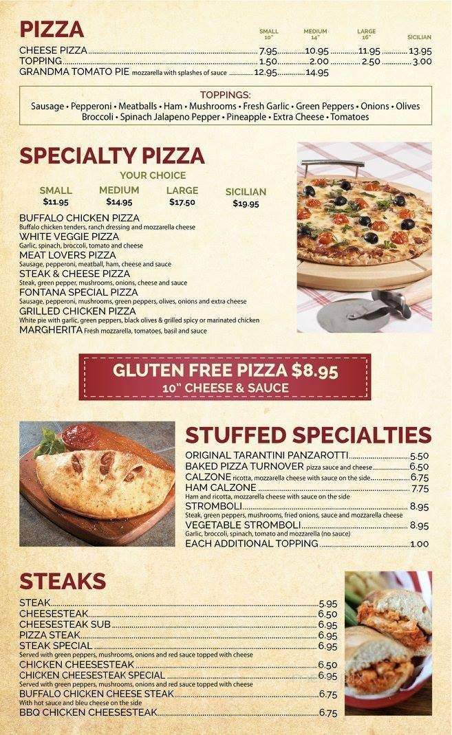 Cafe Fontana - Maple Shade, NJ menu_pic