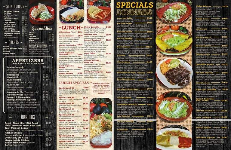 El Azteca - Mount Laurel, NJ menu_pic