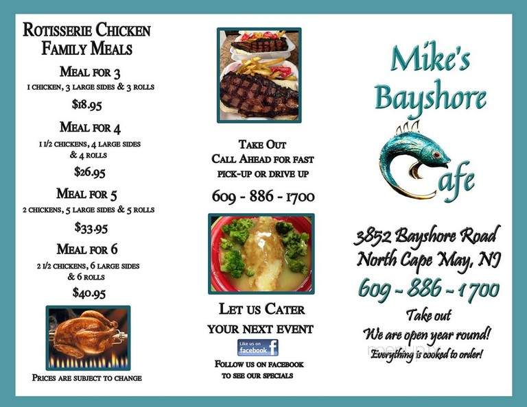 Mike's Bayshore Cafe - North Cape May, NJ