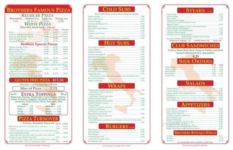 Brother's Pizza II Cape May - Cape May, NJ menu_pic