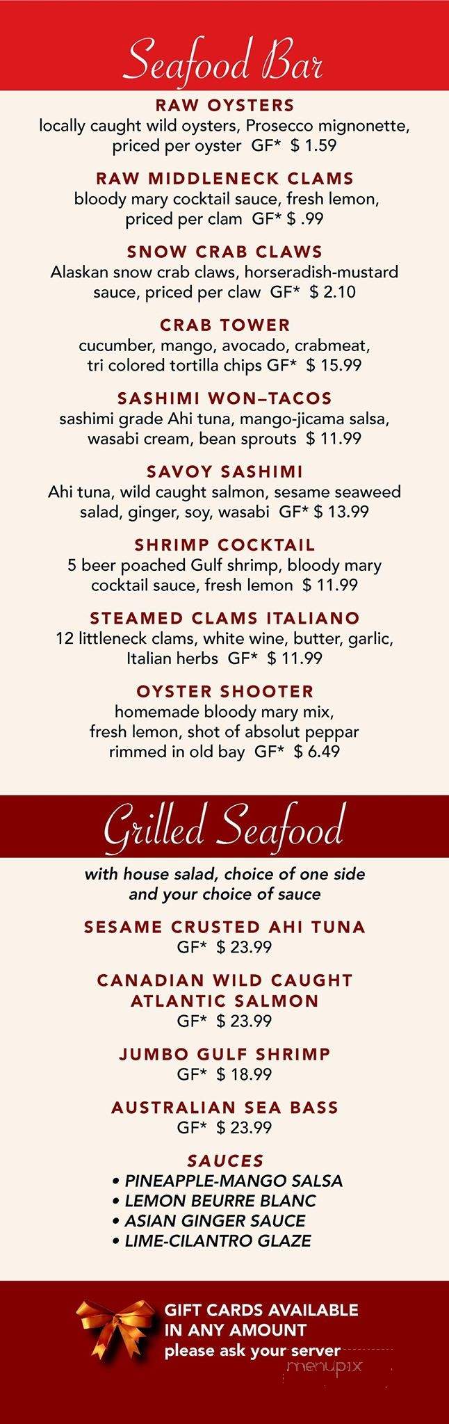 Merighi's Savoy Inn - Vineland, NJ menu_pic