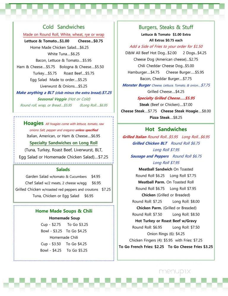 Fairchilds Fine Dining - Atco, NJ menu_pic