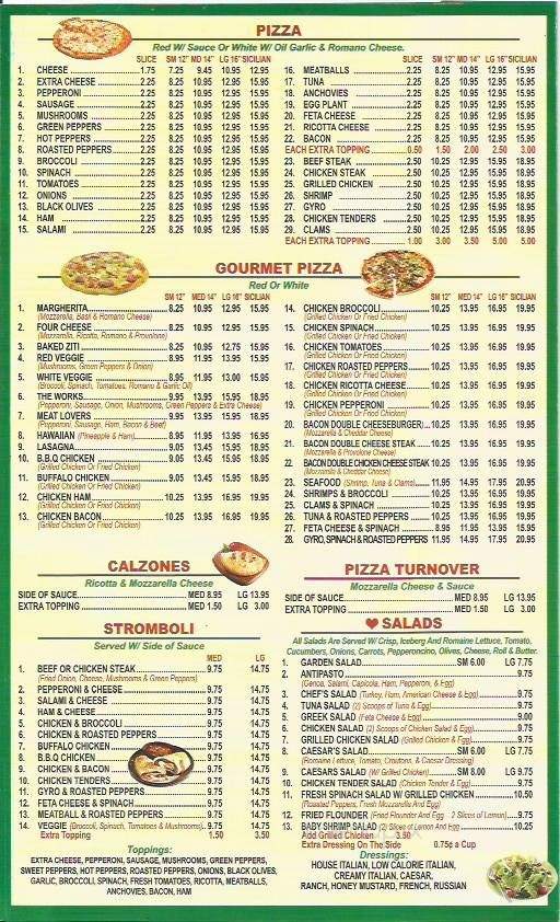 Elis's Pizzeria - Chesilhurst, NJ menu_pic