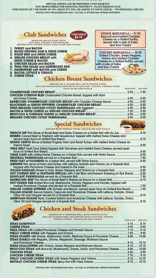 Harbor Diner - Egg Harbor City, NJ menu_pic