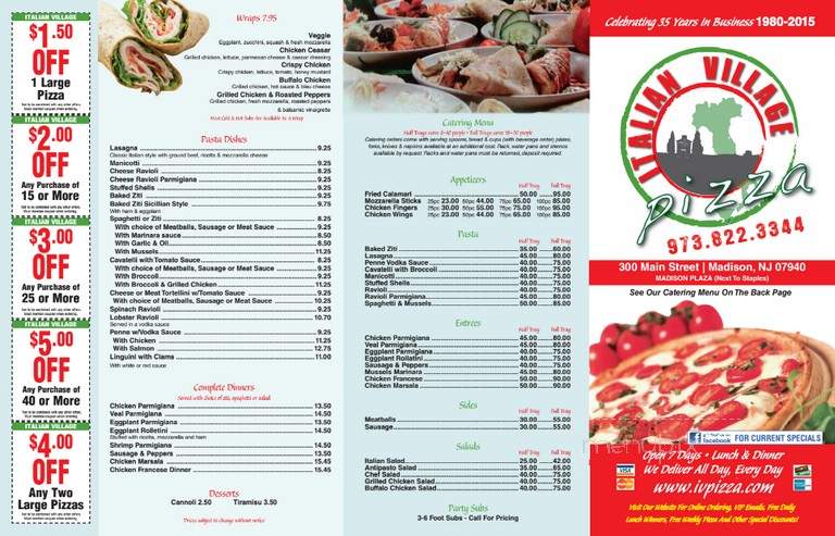 Italian Village Pizza - Madison, NJ