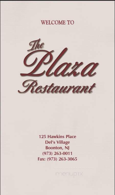 Plaza Restaurant - Boonton, NJ