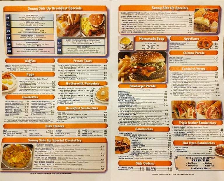 Sunny Side Up - Sayreville, NJ menu_pic