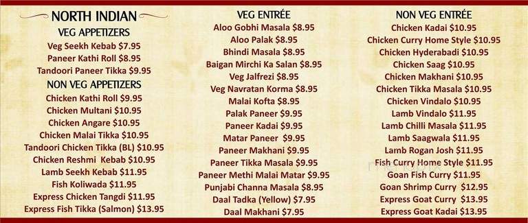 Moghul Express - Edison, NJ menu_pic