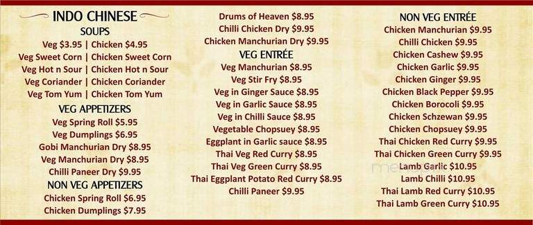 Moghul Express - Edison, NJ menu_pic
