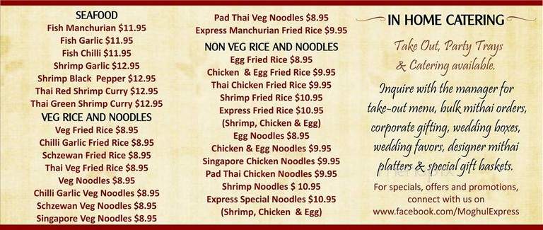 Moghul Express - Edison, NJ menu_pic