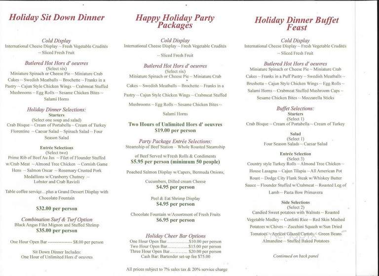 Almond Tree Manor - Phillipsburg, NJ menu_pic