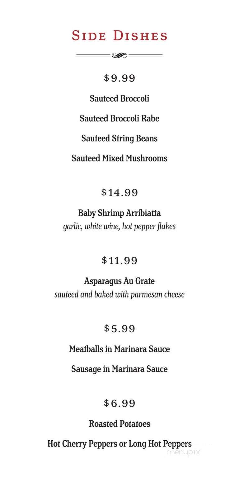 Stephanie's Italian Restaurant - Caldwell, NJ menu_pic